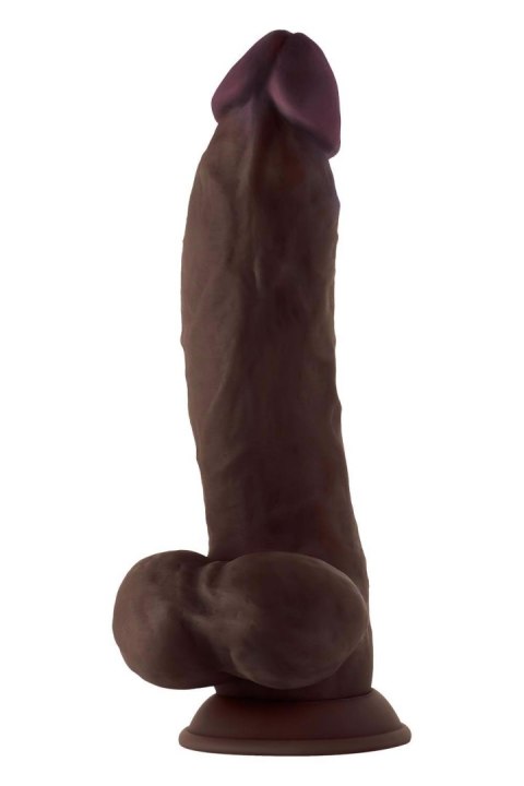 SHAFT MODEL N 9.5 INCH LIQUIDE SILICONE DONG WITH BALLS MAHOGANY SHAFT MODEL N 9.5 INCH LIQUIDE SILICONE DONG WITH BALLS MAHOGANY