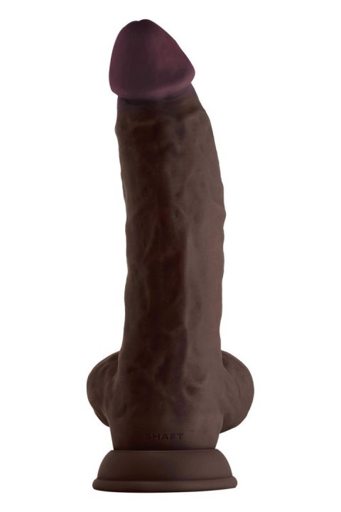 SHAFT MODEL N 9.5 INCH LIQUIDE SILICONE DONG WITH BALLS MAHOGANY SHAFT MODEL N 9.5 INCH LIQUIDE SILICONE DONG WITH BALLS MAHOGANY