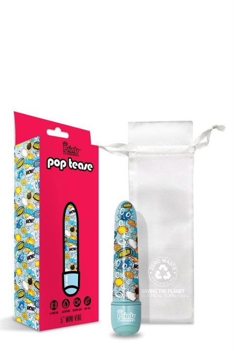 PRINTS CHARMING POP TEASE 5" MINI VIBE BANG BLUE PRINTS CHARMING POP TEASE 5" MINI VIBE BANG BLUE