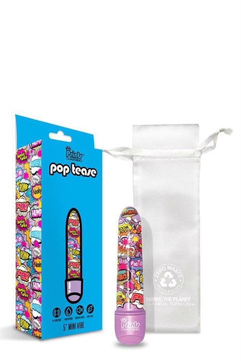 PRINTS CHARMING POP TEASE 5" MINI VIBE FCK PURPLE PRINTS CHARMING POP TEASE 5" MINI VIBE FCK PURPLE
