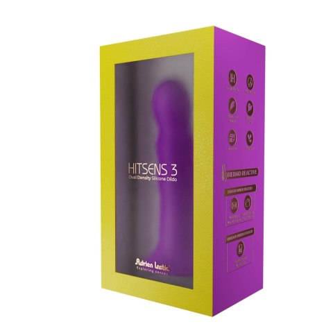 Adrien Lastic Hitsens 3 Purple – silikonowe Dildo z przyssawką (7")