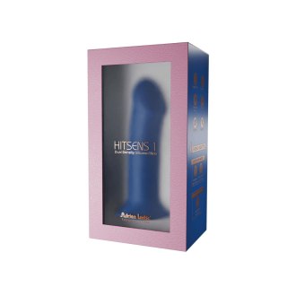 Adrien Lastic Hitsens 1 Blue – niebieskie dildo z przyssawką, podwójna gęstość (7")