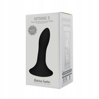 Adrien Lastic Hitsens 5 Black – smukłe czarne dildo z przyssawką, dla początkujących (5")