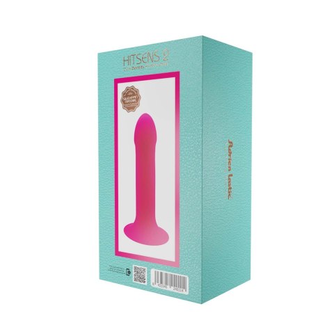 Adrien Lastic Hitsens 2 Pink – różowe dildo z przyssawką i pamięcią kształtu (6,5")