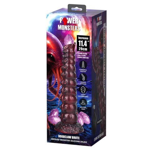 Power Monsters Voidclaw Brute - 29 cm Rippled Monster Silicone Dildo