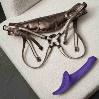 Strap-On-Me Multi Orgasm Dildo M - Półrealistyczne Wibrujące Dildo z Pilotem PURPLE