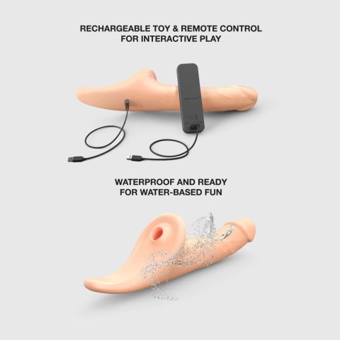 Strap-On-Me Multi Orgasm rozm. L. - Realistyczne Wibrujące Dildo z Pilotem –