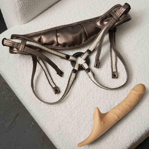 Strap-On-Me Multi Orgasm rozm. M - Realistyczne Wibrujące Dildo z Pilotem –