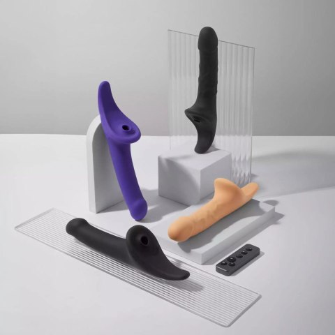 Strap-On-Me Multi Orgasm rozm. M - Realistyczne Wibrujące Dildo z Pilotem –