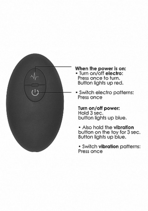 Remote Controlled E-Stim & Vibrating Prostate Massager - Black Remote Controlled E-Stim & Vibrating Prostate Massager - Black