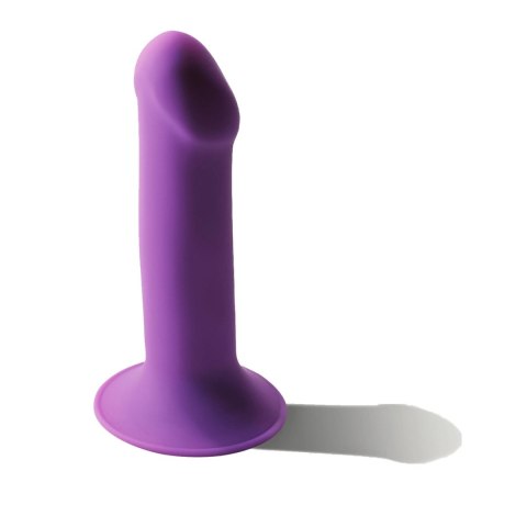 Adrien Lastic Hitsens 6 Purple – kompaktowe dildo termoreaktywne z przyssawką (5")