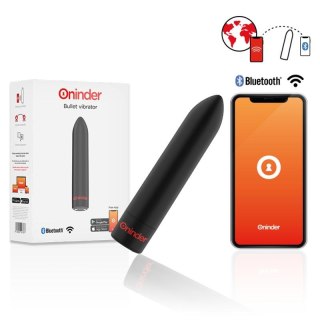 ONINDER Berlin – mini wibrator z aplikacją, czarny