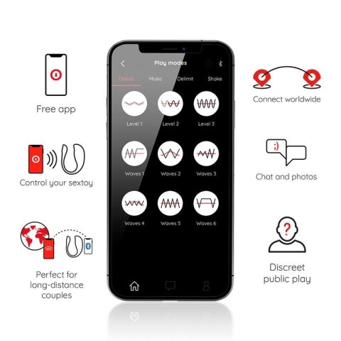 ONINDER Nairobi czarne jajko wibrujące na punkt G – sterowanie w aplikacji na telefonie