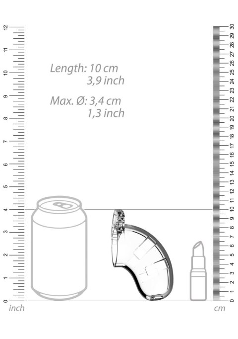 Model 15 - Chastity - 3.5"""" - Cock Cage - Transparent Model 15 - Chastity - 3.5"""" - Cock Cage - Transparent