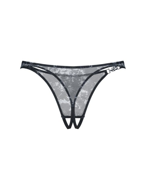 Obsessive Corrosis Otwarte Stringi 2XL/3XL z Fiszbinami i Sygnetem OSSV