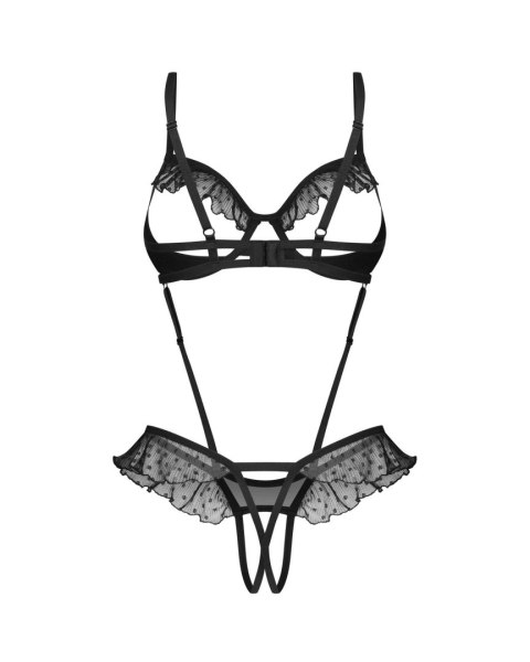Obsessive Carrola Otwarte Body rozm. 2Xl/3XL – Falbanki, Kropki i Fiszbiny