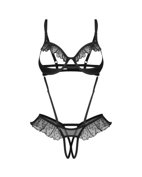 Obsessive Carrola Otwarte Body rozm. 2Xl/3XL – Falbanki, Kropki i Fiszbiny