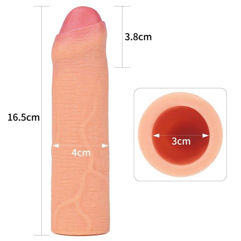 Add 1"" Revolutionary Silicone Nature Extender Uncircumcised Add 1"" Revolutionary Silicone Nature Extender Uncircumcised