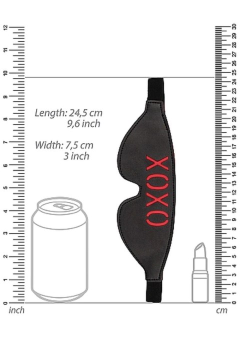 Ouch! Blindfold - XOXO - Black Ouch! Blindfold - XOXO - Black