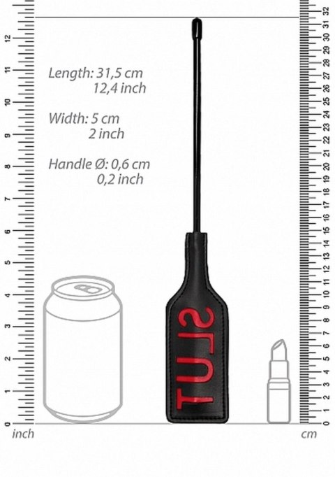 Ouch! Crop - SLUT - Small - Black Ouch! Crop - SLUT - Small - Black