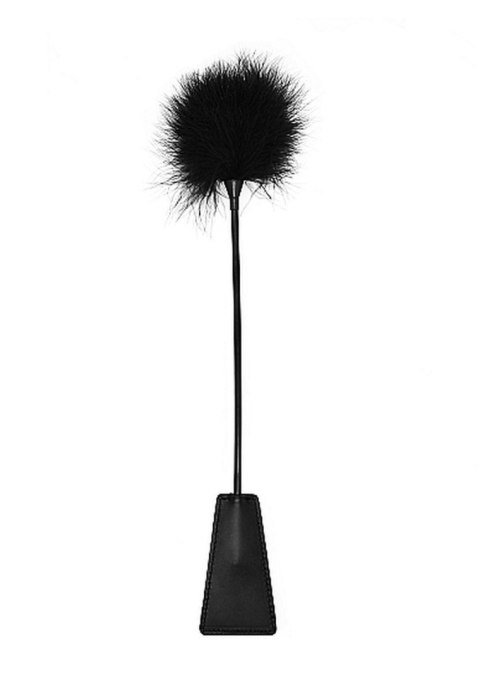 Ouch! Crop With Feather - Black Ouch! Crop With Feather - Black