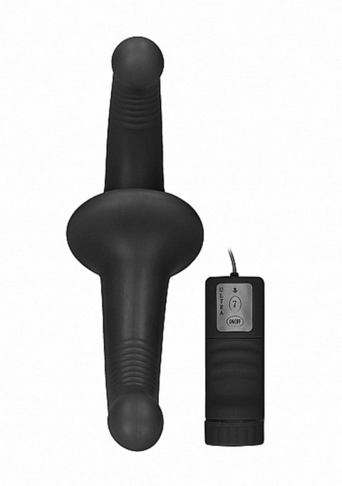 Vibrating Silicone Strapless Strapon - Black Vibrating Silicone Strapless Strapon - Black
