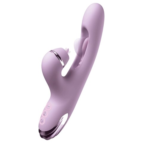 Fantasy for Her G-Touch Pulse Pro – fioletowy wibrator króliczek z trzema wymiennymi końcówkami