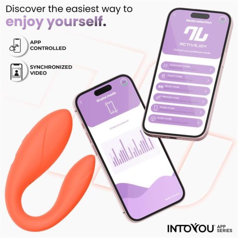 InToYou Salmon Wibrator dla par, elastyczny silikon