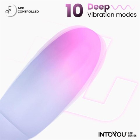 InToYou Pink-Blue Jajeczko wibracyjne dwuwarstwowe, sterowane aplikacją,