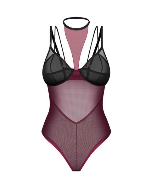 Body Parisel – zbliżenie na choker z zapięciem i paski biegnące od miseczek