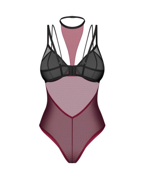 Obsessive Parisel – bordowe body z chokerem L/XL