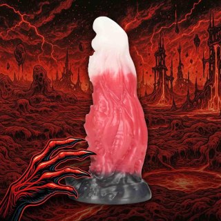 Space Night Fiend - Silicone Dildo - Red/White
