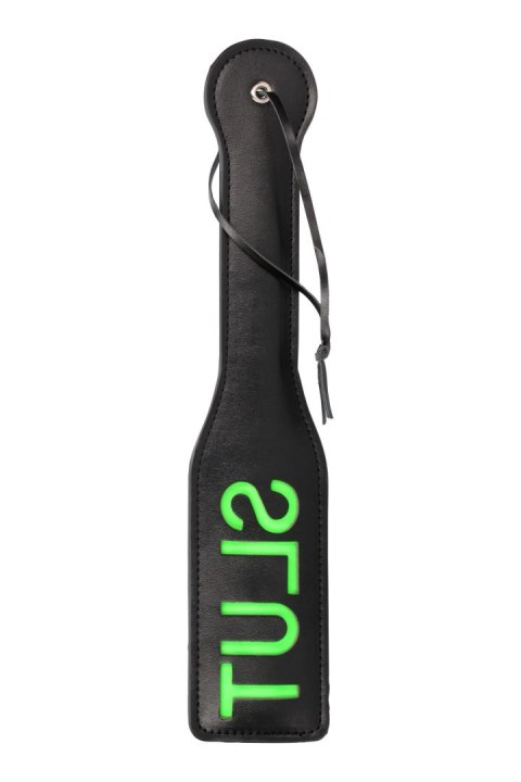 'Slut'' Paddle - Glow in the Dark - Black/Neon Green 'Slut'' Paddle - Glow in the Dark - Black/Neon Green