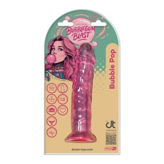 BUBBLEGUM BLAST BUBBLE POP PINK CLASSIC JELLY 7,1 INCH DONG