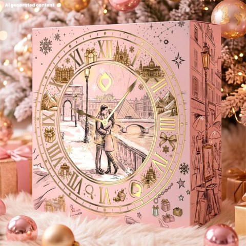 Kalendarz adwentowy InToYou Luxury Limited Edition – pudełko ze złotym zegarem 3D