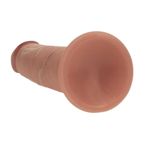 Dual Density Silicone Realistic Sliding Skin Dildo - 6" / 15,5 cm - Tan