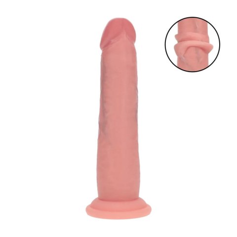 Dual Density Silicone Realistic Sliding Skin Dildo - 7" / 18,5 cm - Flesh