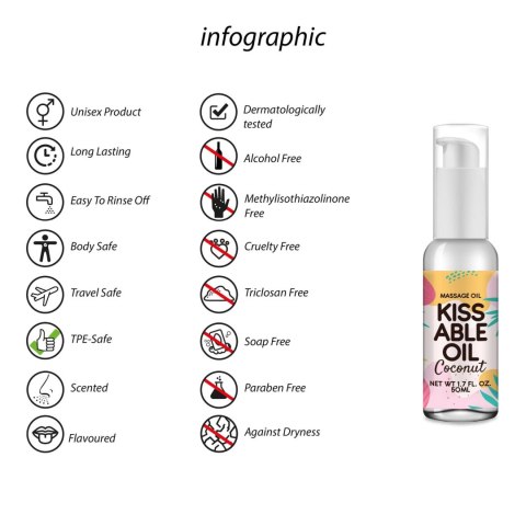 Kissable Oil - Coconut - 50 ml Kissable Oil - Coconut - 50 ml