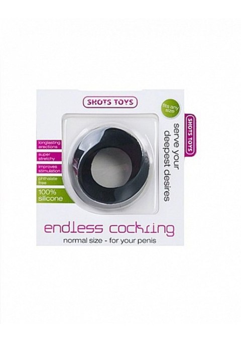 Endless Cockring - Regular - Black Endless Cockring - Regular - Black