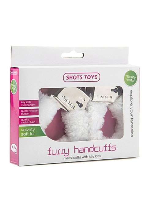 Furry Handcuffs - White Furry Handcuffs - White