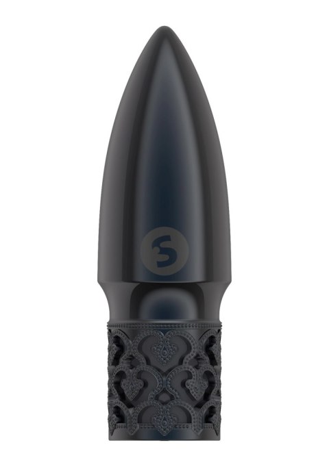 Glitter - Rechargeable ABS Bullet - Gunmetal Glitter - Rechargeable ABS Bullet - Gunmetal