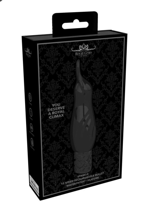 Sparkle - Rechargeable Silicone Bullet - Black Sparkle - Rechargeable Silicone Bullet - Black