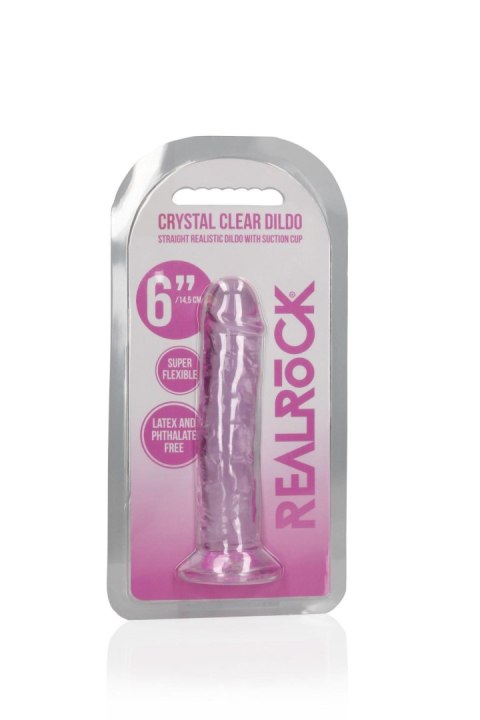 Straight Realistic Dildo with Suction Cup - 6'' / 14,5 Straight Realistic Dildo with Suction Cup - 6'' / 14,5