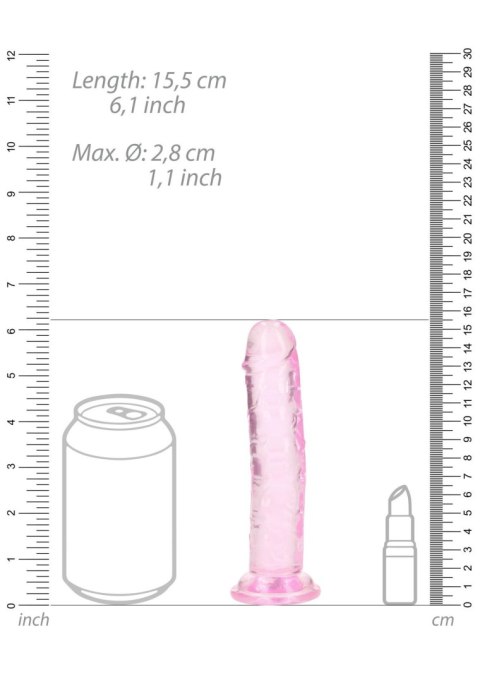 Straight Realistic Dildo with Suction Cup - 6'' / 14,5 Straight Realistic Dildo with Suction Cup - 6'' / 14,5