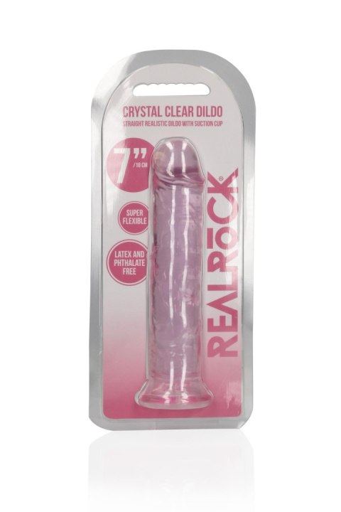 Straight Realistic Dildo with Suction Cup - 7'' / 18 Straight Realistic Dildo with Suction Cup - 7'' / 18