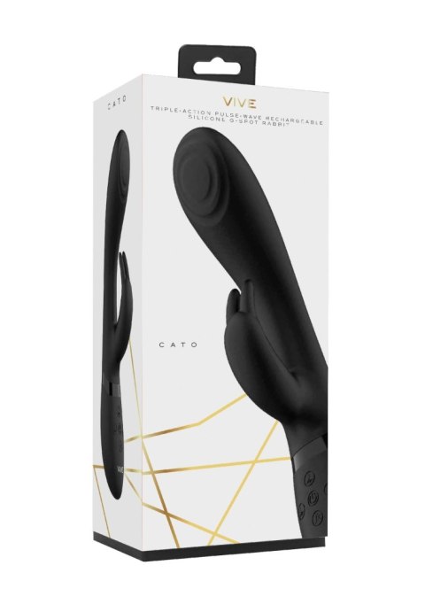 Cato - Pulse G-spot Rabbit - Black Cato - Pulse G-spot Rabbit - Black