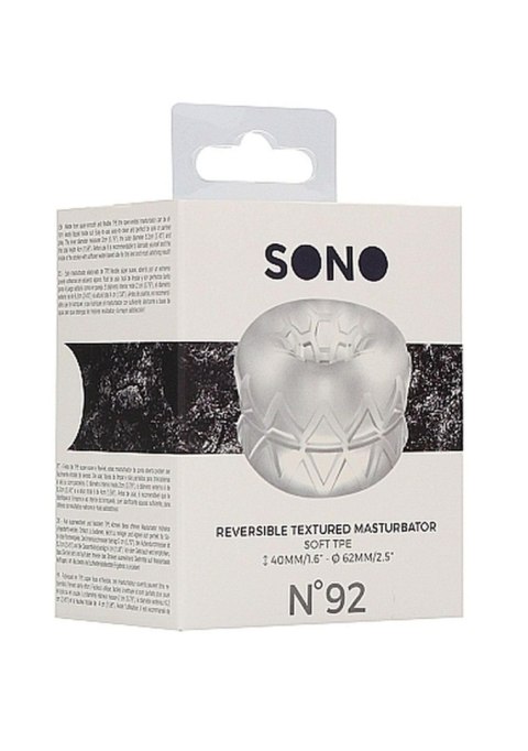 N0. 92 - Reversible Masturbator and Bumper - Transparent N0. 92 - Reversible Masturbator and Bumper - Transparent