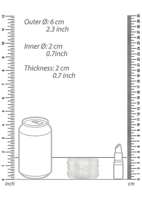 N0. 93 - Reversible Masturbator and Bumper - Transparent N0. 93 - Reversible Masturbator and Bumper - Transparent