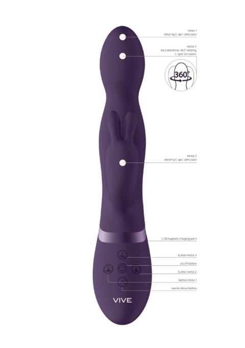 Niva - 360degrees Rabbit - Purple Niva - 360degrees Rabbit - Purple