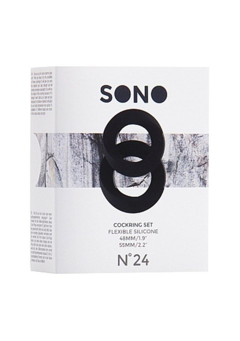No.24 - Cockring Set - Black No.24 - Cockring Set - Black